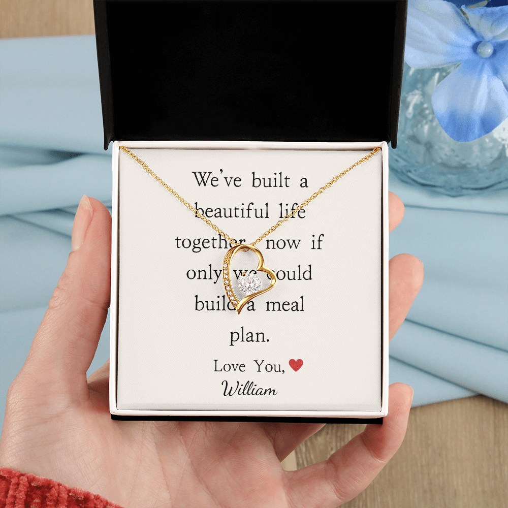 Personalized Anniversary-We've Built A Beautiful Life- Forever Love Necklace