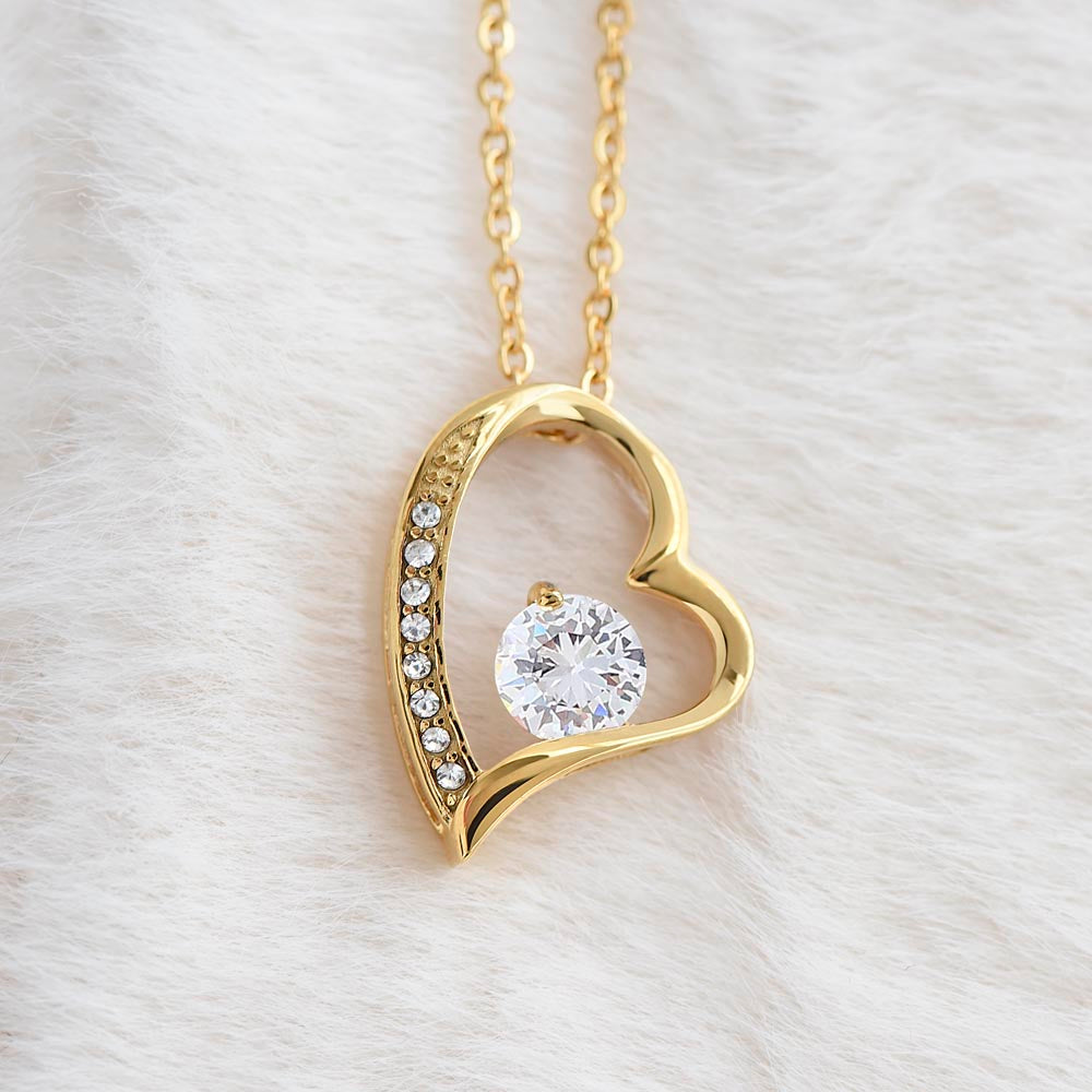 To My Wife- Our love is like a good pizza- Forever Love Necklace