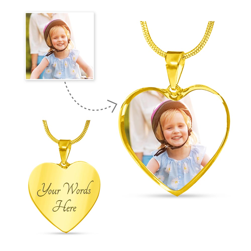 Custom Photo Necklace for Moms-Your Love & Strength